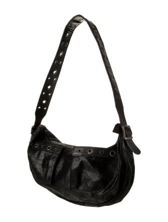 Versus Versace Suede Shoulder Bag