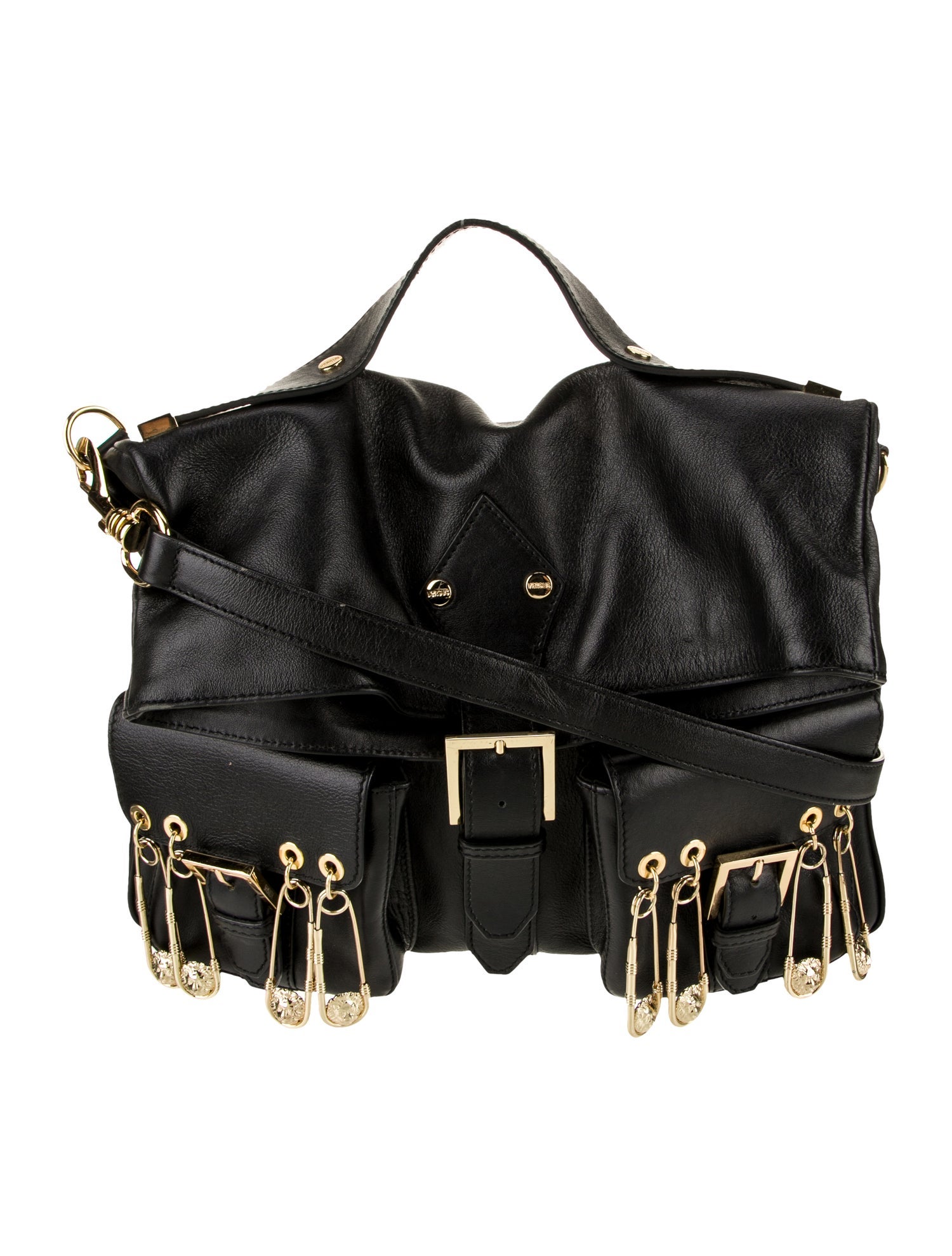 Versus Versace Leather Hobo