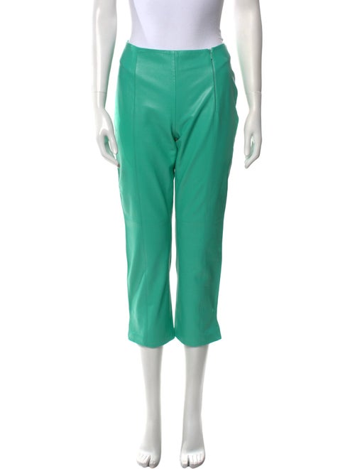 Versus Versace Leather Straight Leg Pants