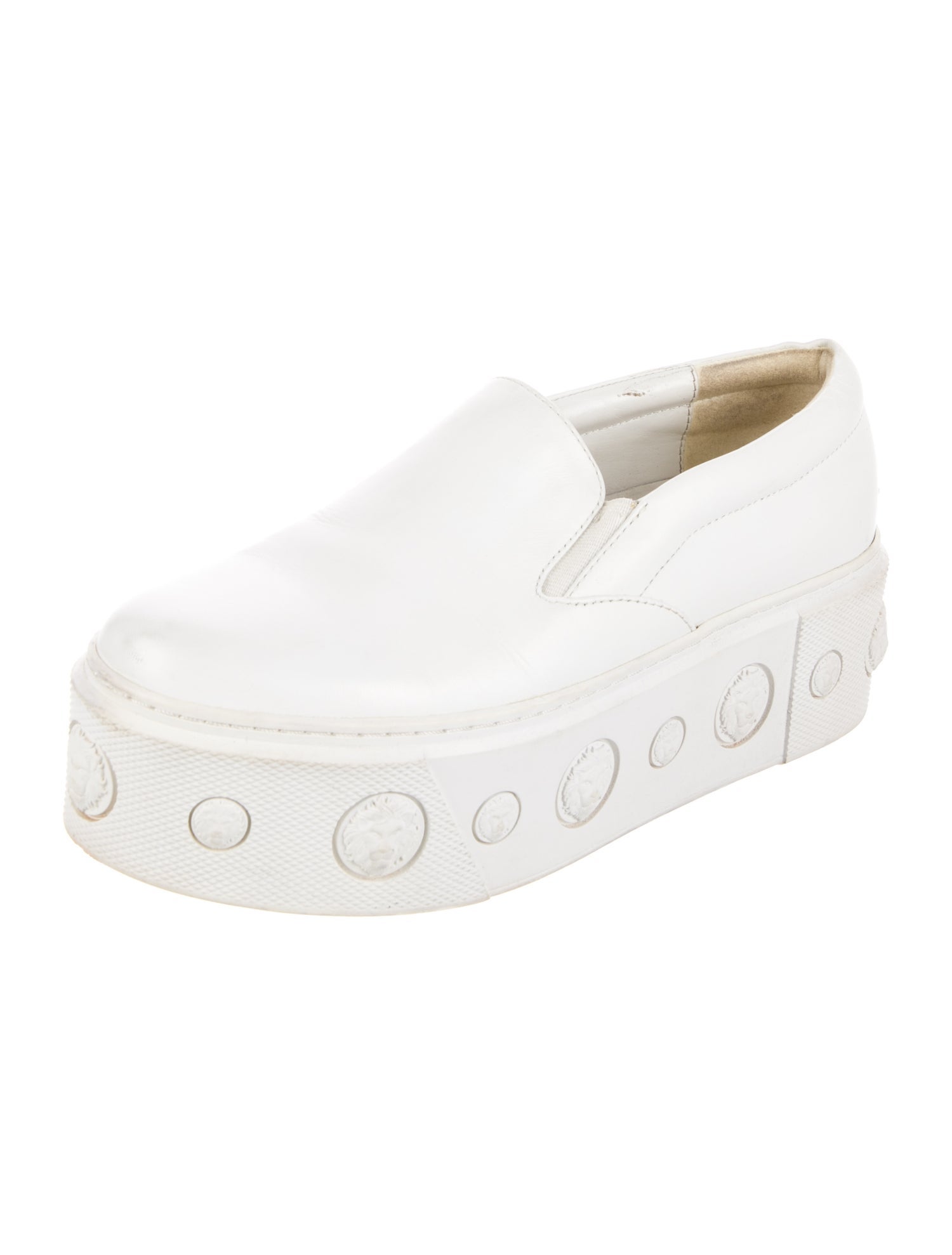 Versus Versace Leather Slingback Flats