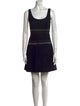 Versus Versace Virgin Wool Mini Dress