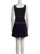 Versus Versace Virgin Wool Mini Dress