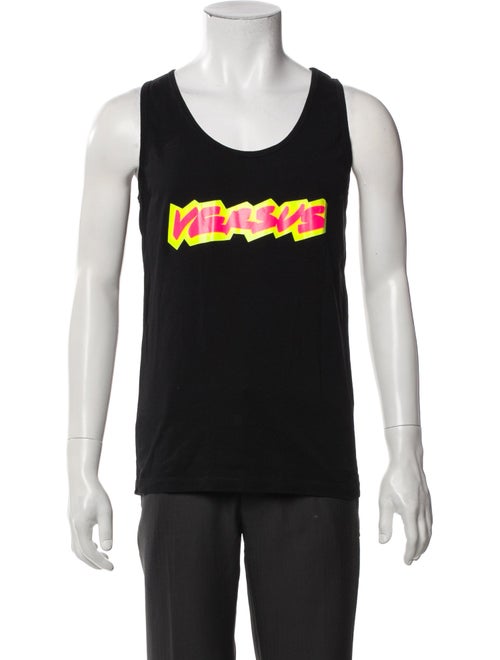 Versus Versace Graphic Print Scoop Neck T-Shirt