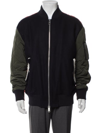 Versus Versace Virgin Wool Bomber Jacket