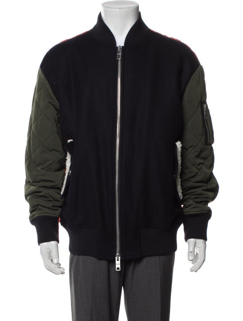 Versus Versace Virgin Wool Bomber Jacket