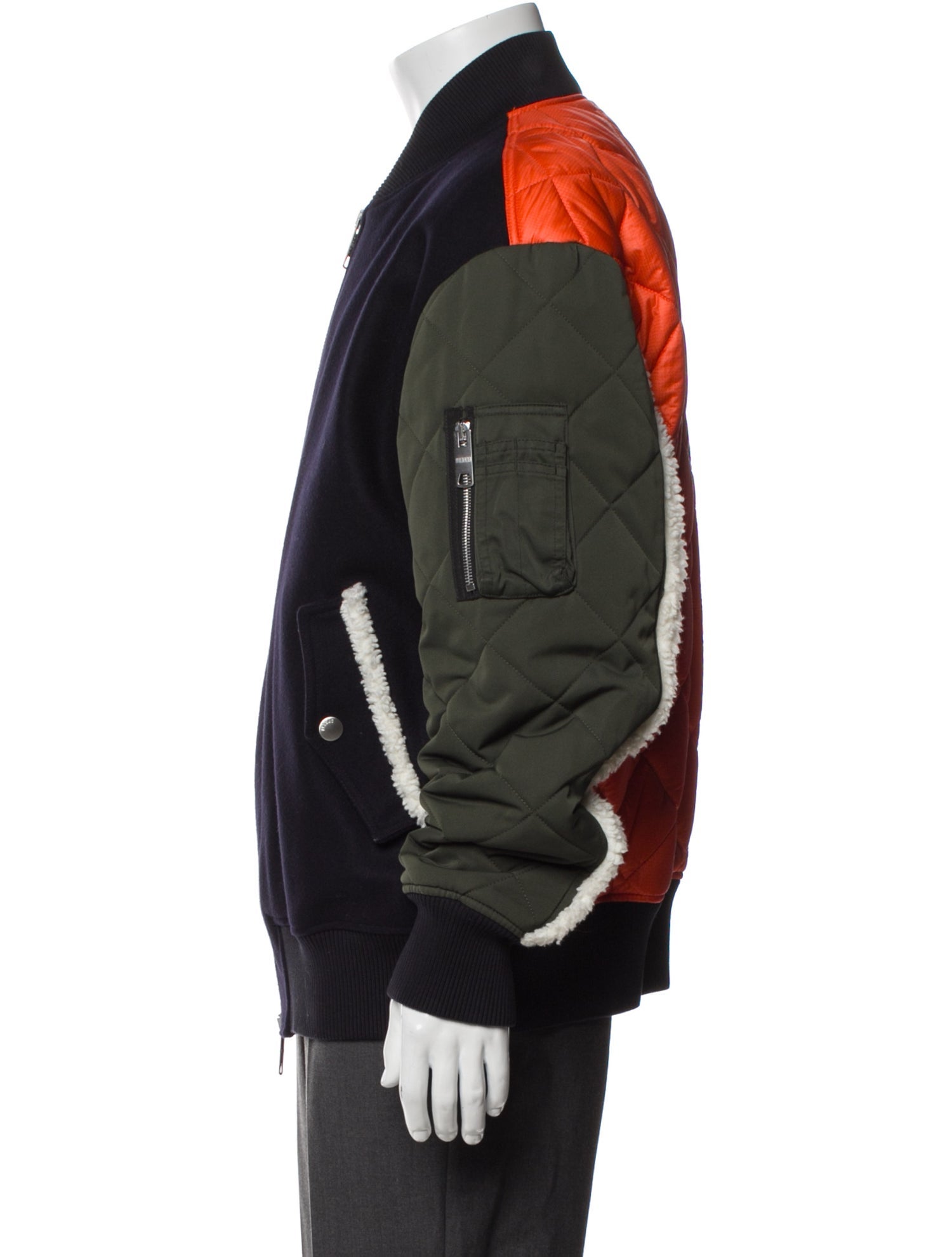 Versus Versace Virgin Wool Bomber Jacket