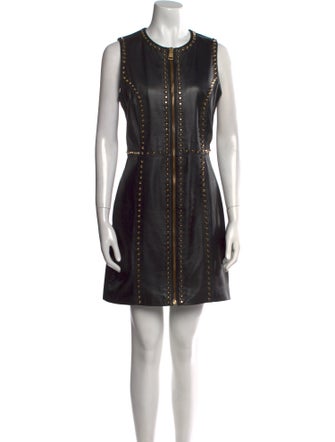 Versus Versace Leather Mini Dress