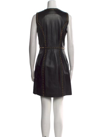 Versus Versace Leather Mini Dress