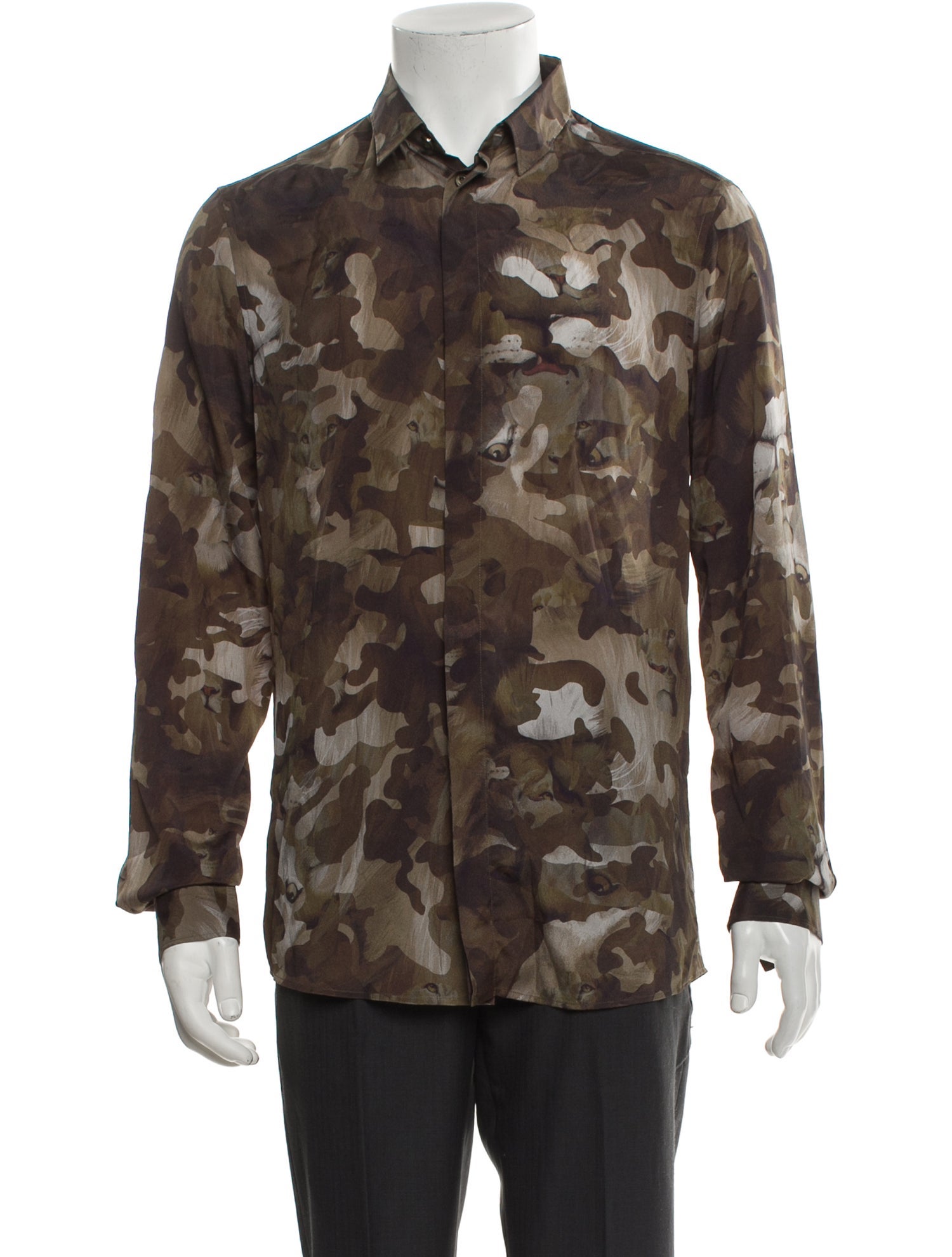 Versus Versace Printed Long Sleeve Shirt