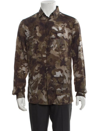 Versus Versace Printed Long Sleeve Shirt