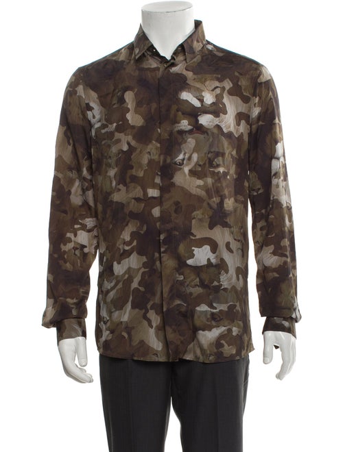 Versus Versace Printed Long Sleeve Shirt