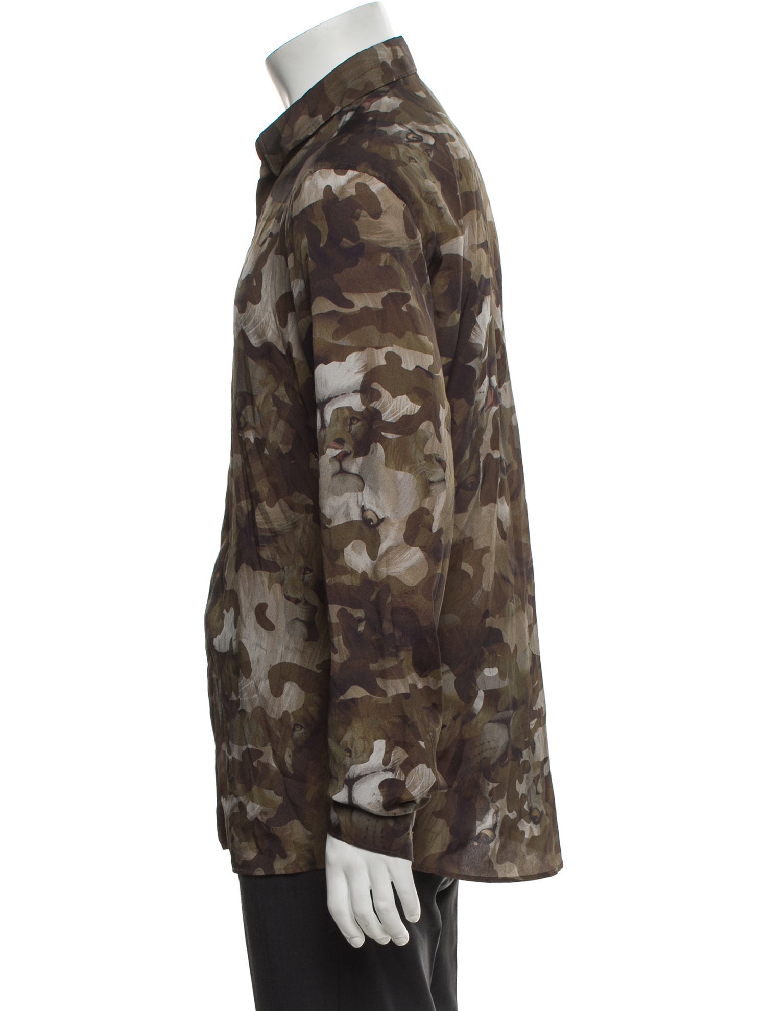 Versus Versace Printed Long Sleeve Shirt