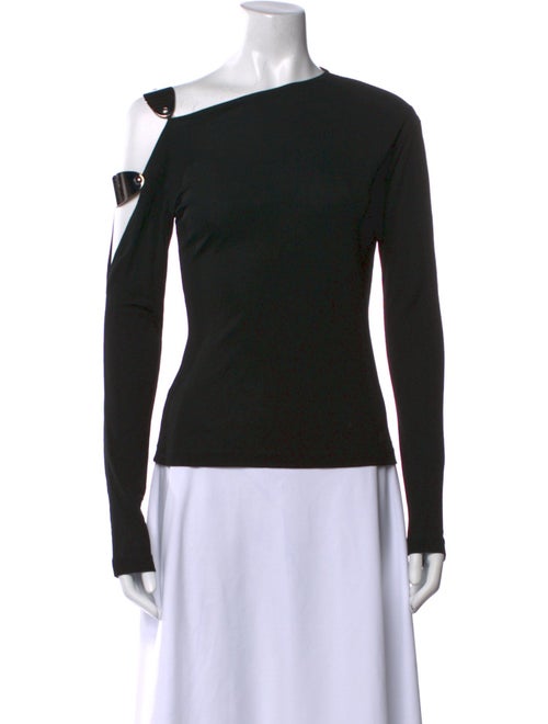 Versus Versace One-Shoulder Long Sleeve Top