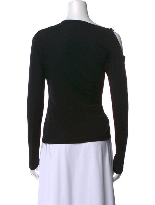 Versus Versace One-Shoulder Long Sleeve Top