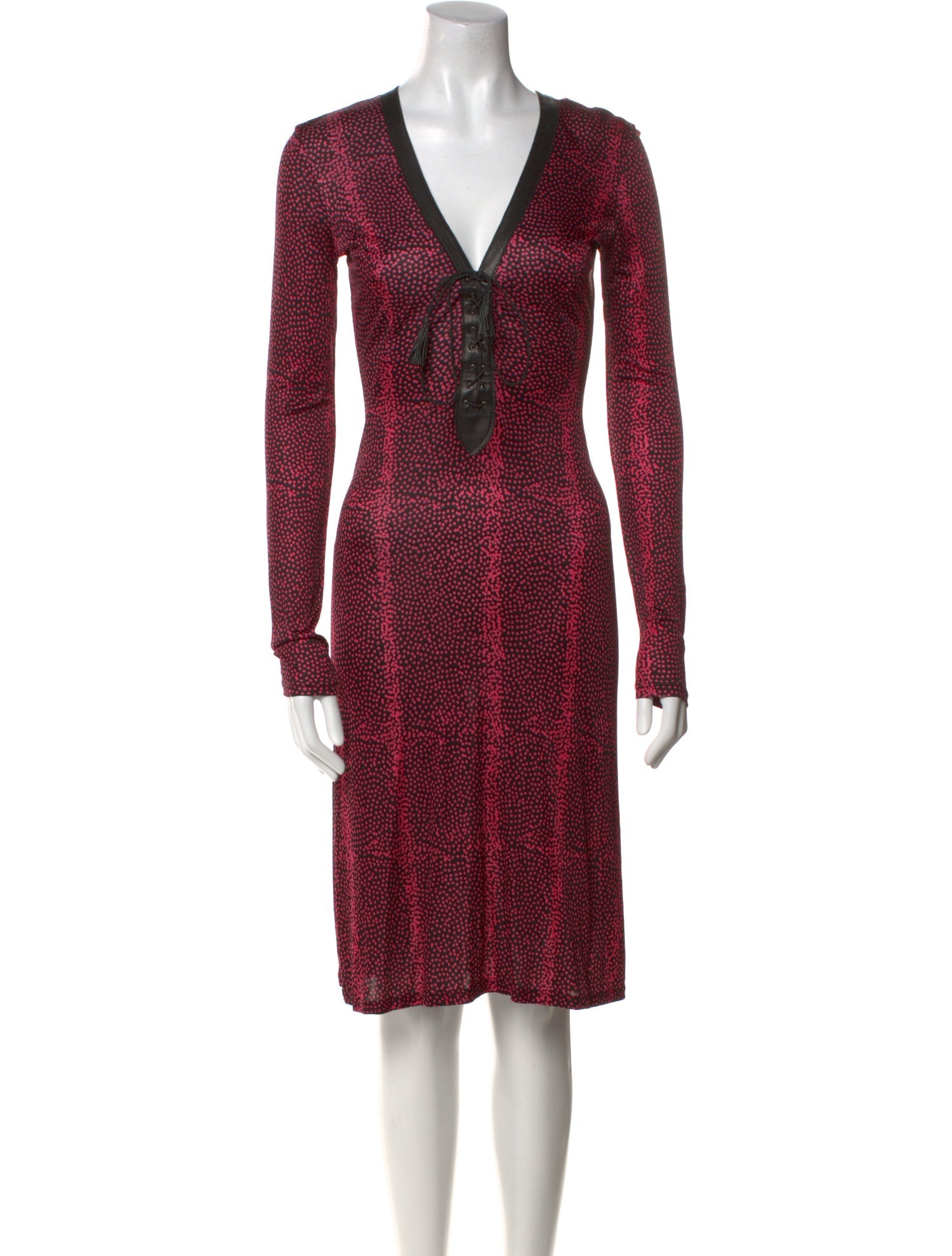 Versus Versace Printed Knee-Length Dress