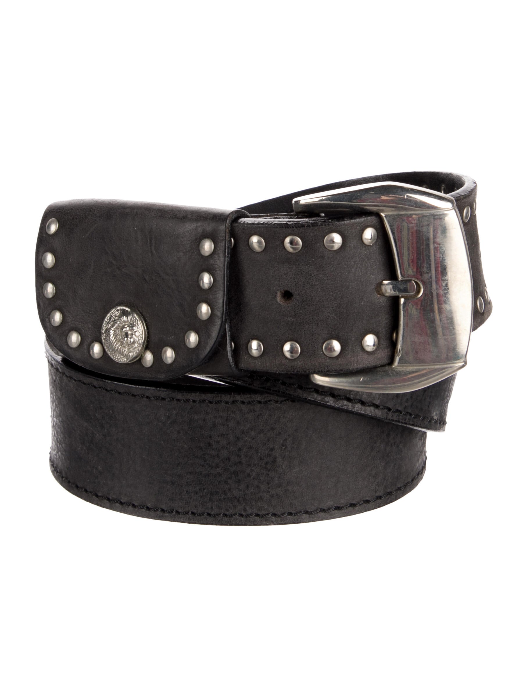 Versus Versace Leather Waist Belt