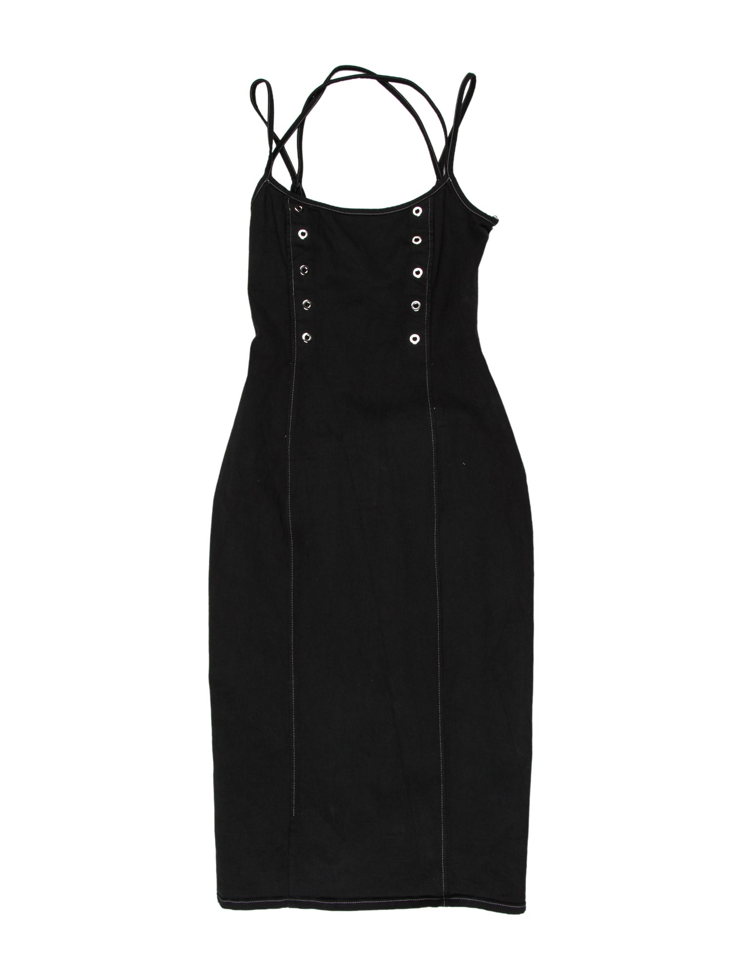 Versus Versace Square Neckline Knee-Length Dress