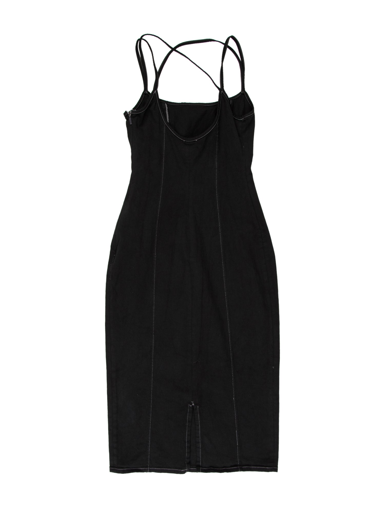 Versus Versace Square Neckline Knee-Length Dress