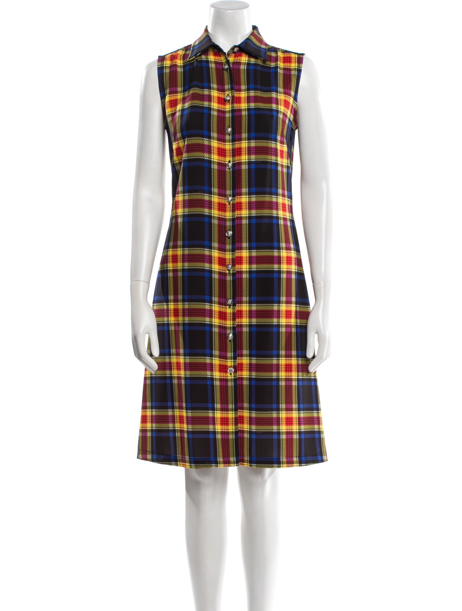 Versus Versace Plaid Print Dress Set
