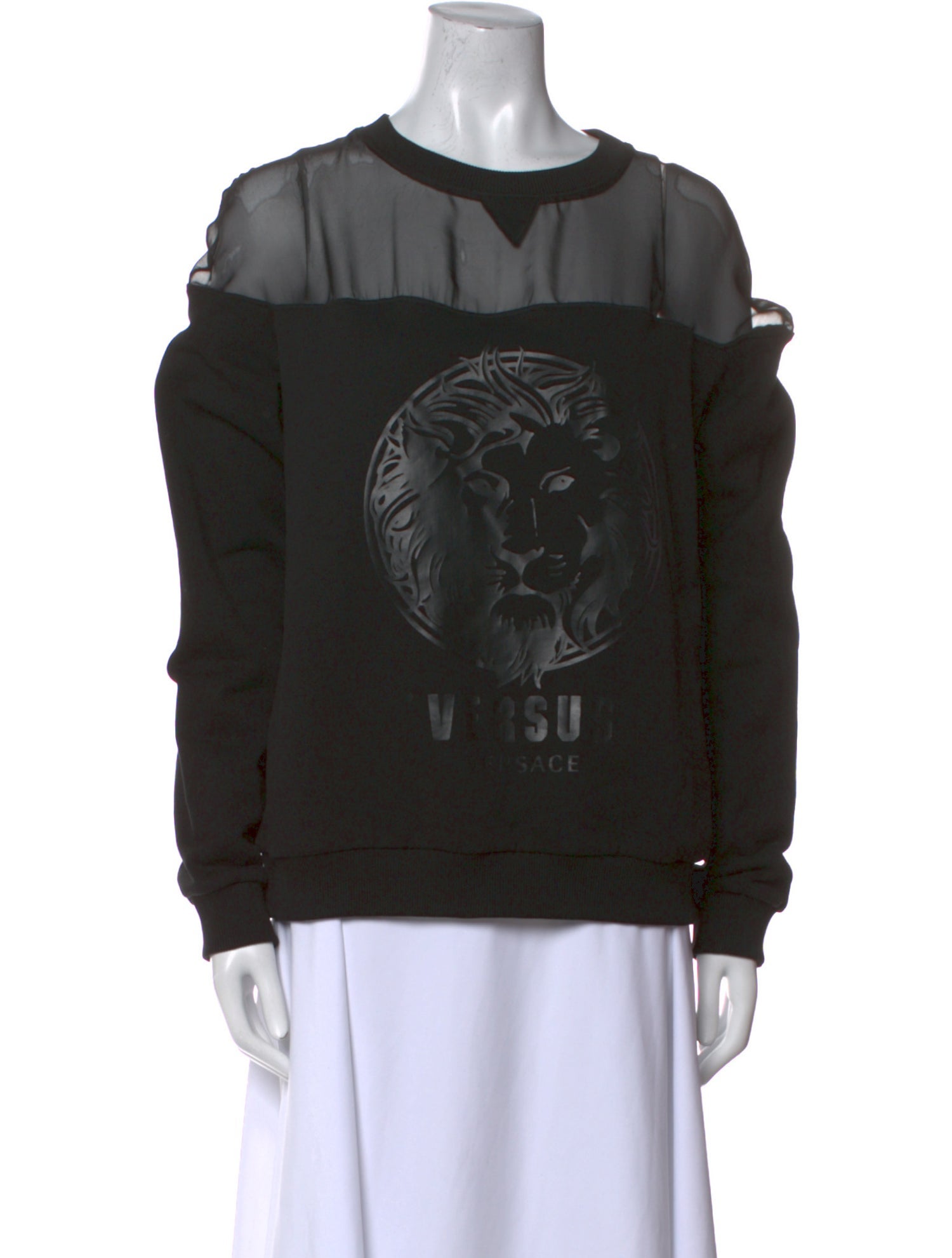 Versus Versace Graphic Print Crew Neck Sweatshirt