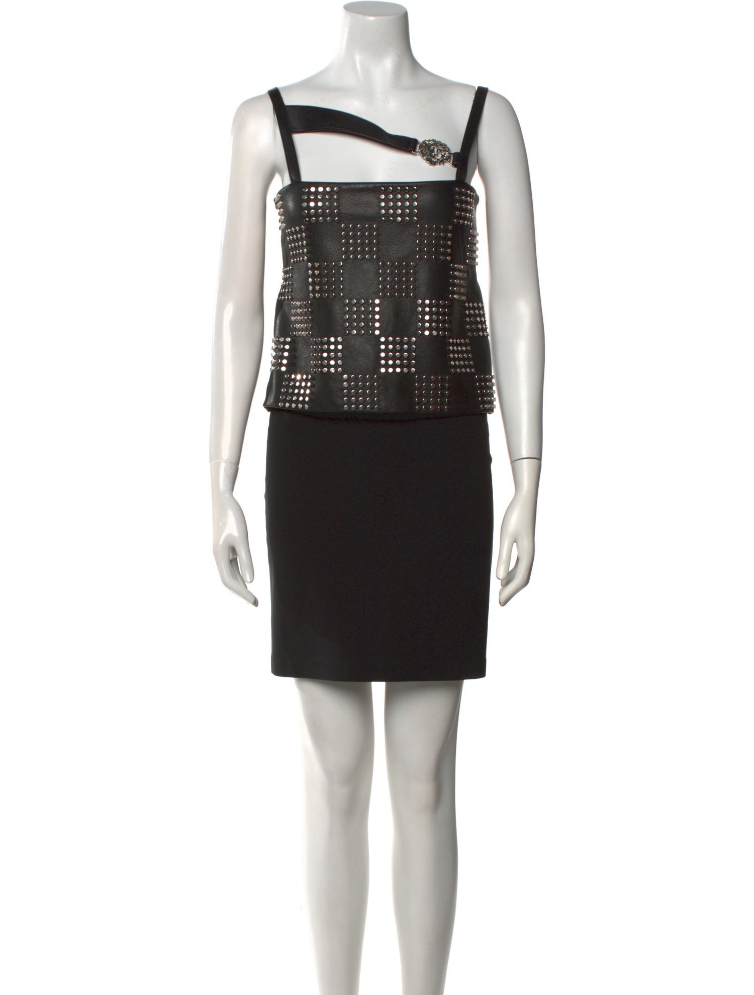 Versus Versace Square Neckline Mini Dress