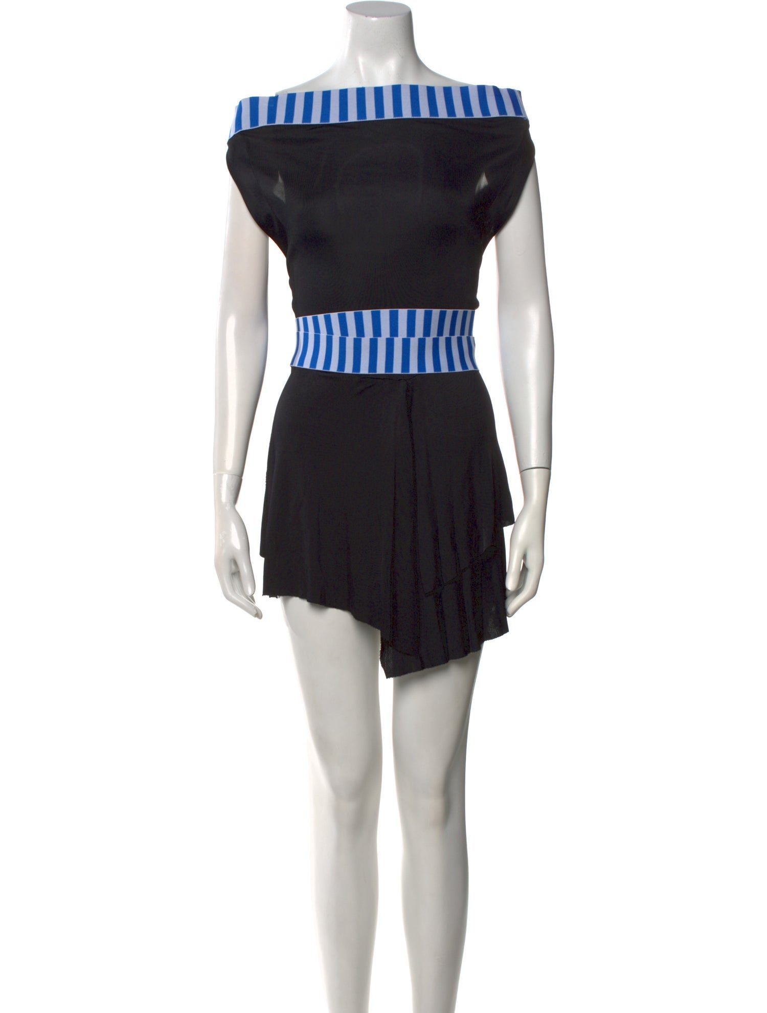 Versus Versace Colorblock Pattern Mini Dress