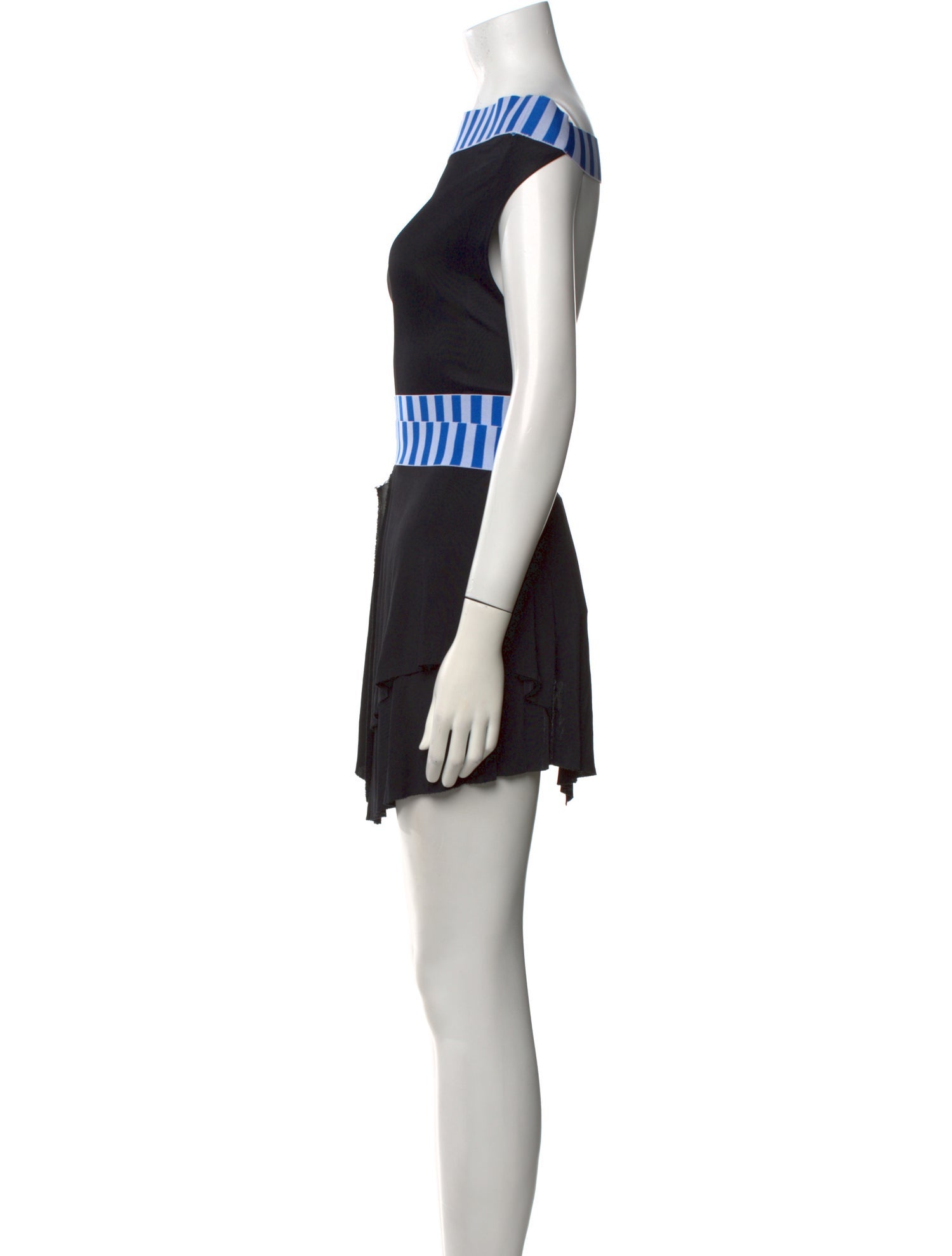 Versus Versace Colorblock Pattern Mini Dress