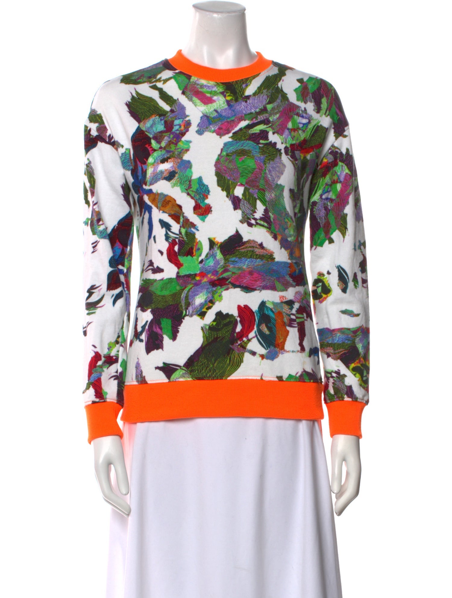 Versus Versace Printed Crew Neck Sweatshirt