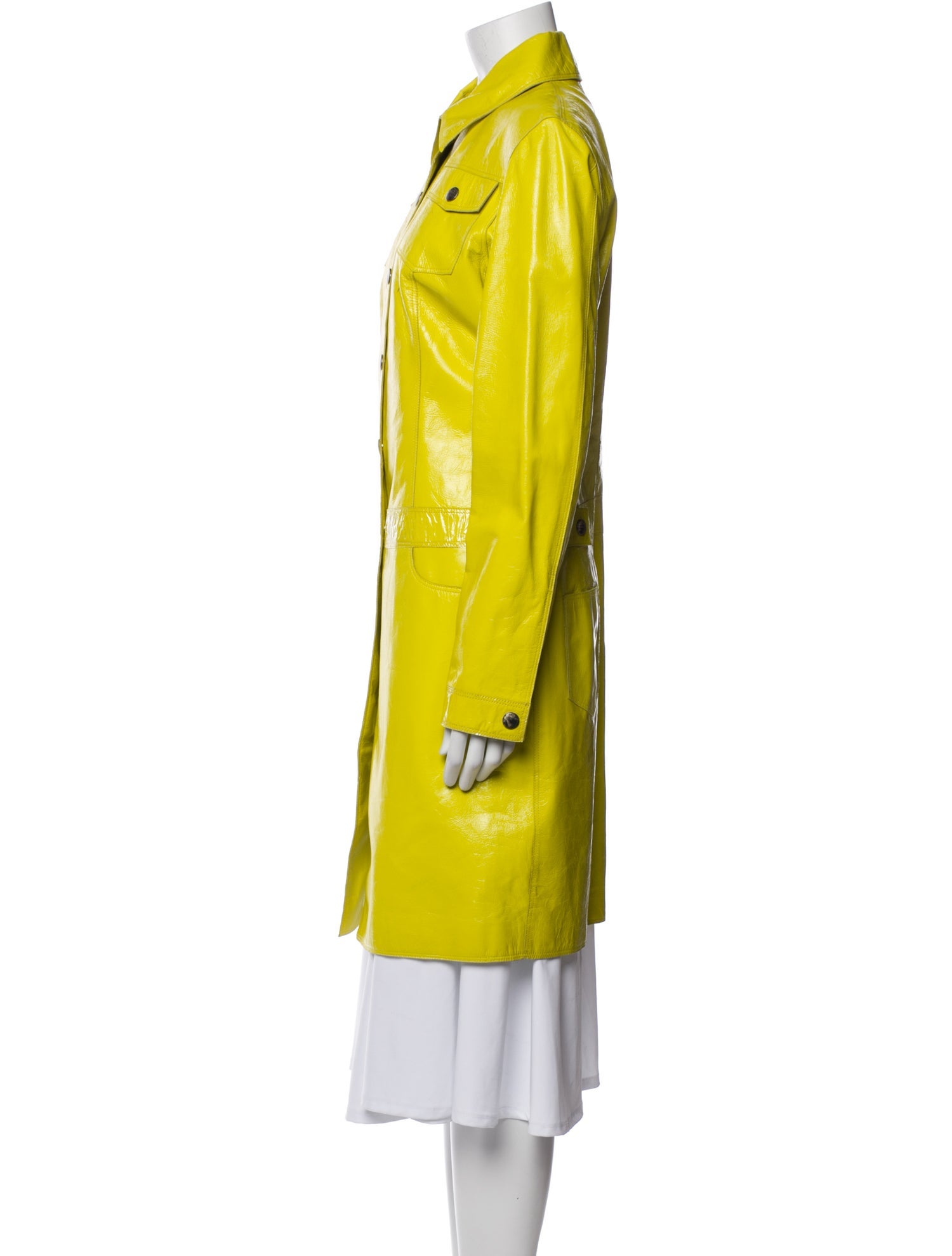 Versus Versace Leather Coat