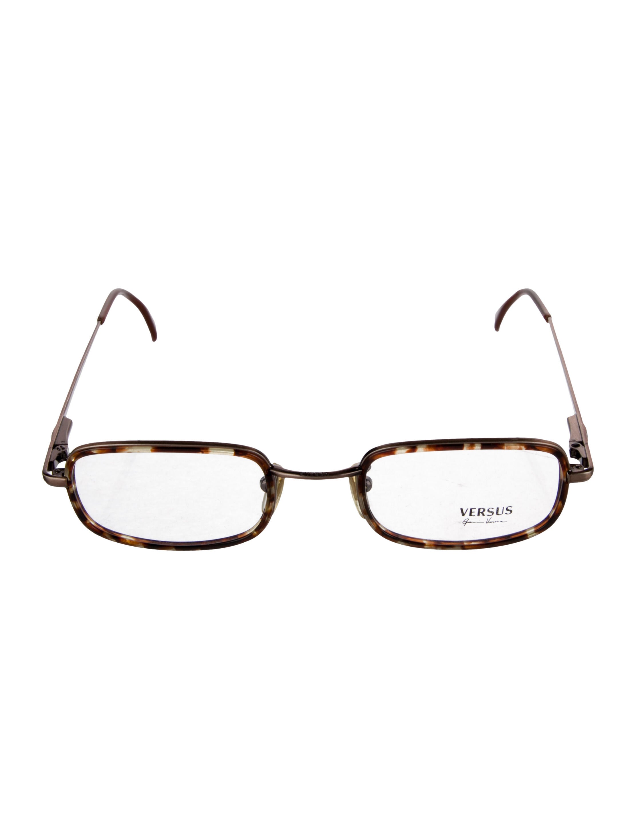 Versus Versace Tinted Round Square Eyeglasses