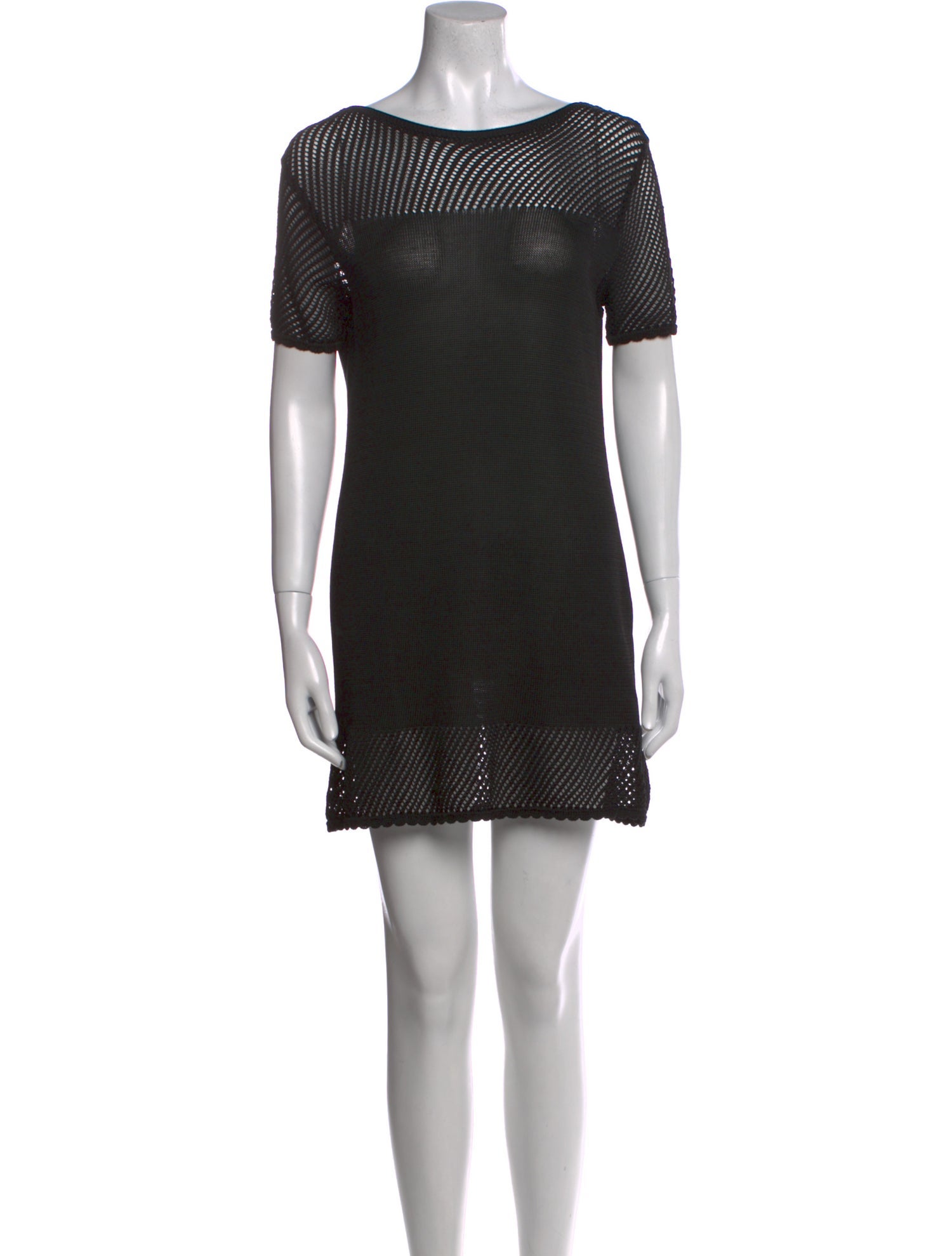 Versus Versace Bateau Neckline Mini Dress