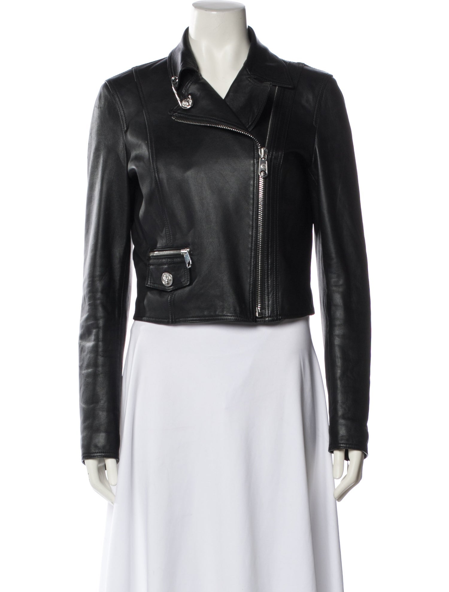 Versus Versace Lamb Leather Biker Jacket