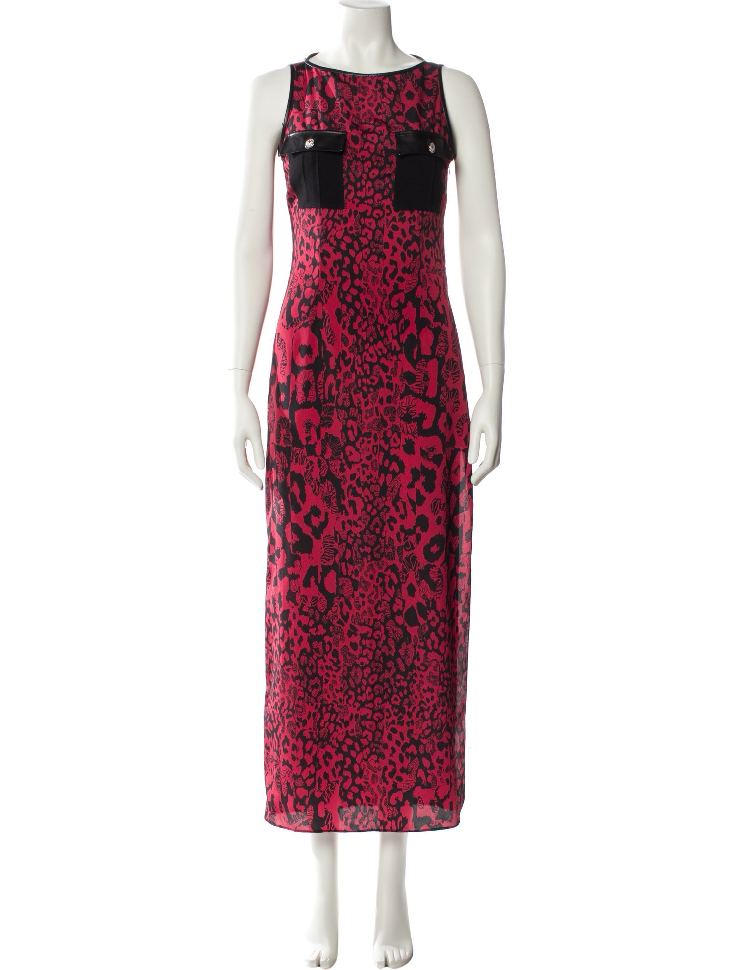 Versus Versace Animal Print Long Dress