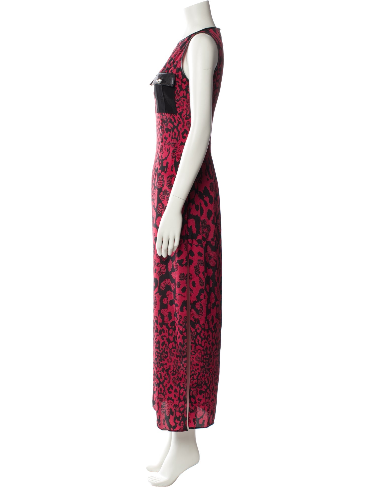 Versus Versace Animal Print Long Dress