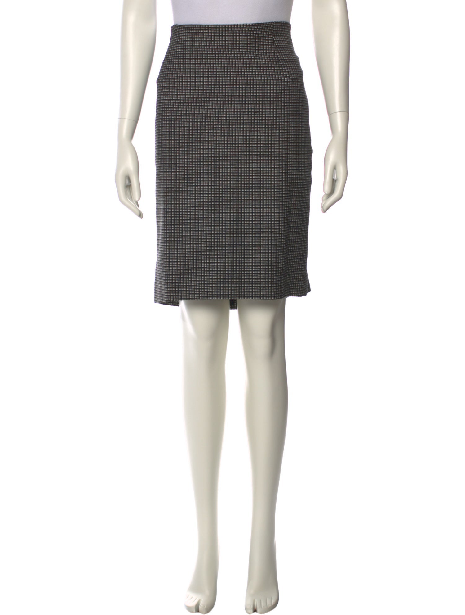 Versus Versace Virgin Wool Knee-Length Skirt