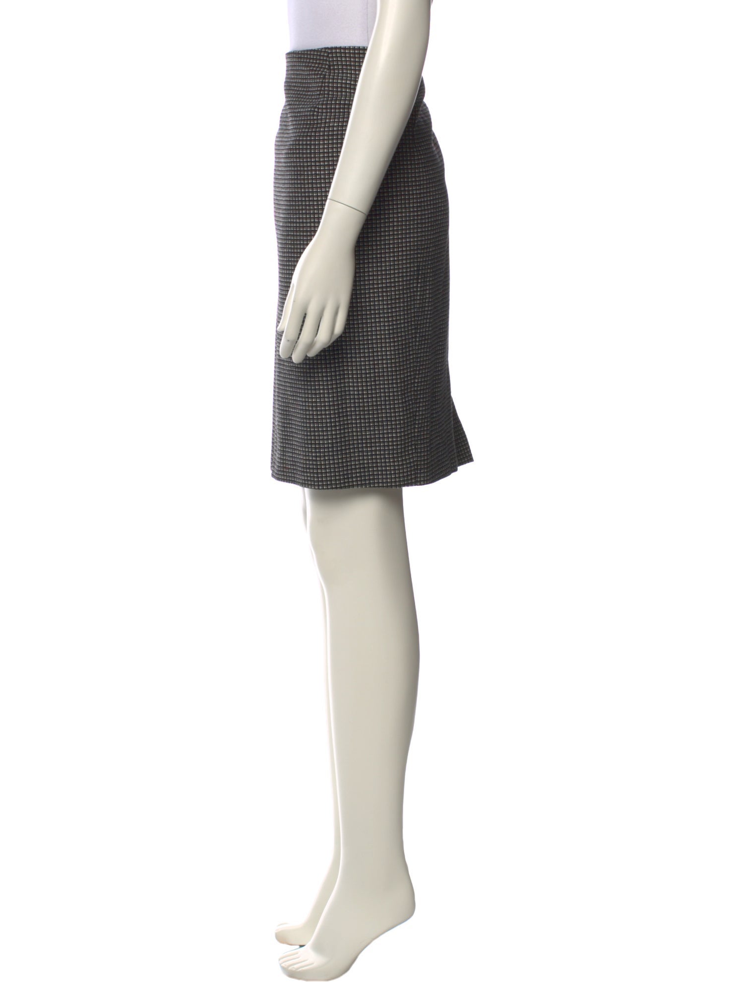 Versus Versace Virgin Wool Knee-Length Skirt