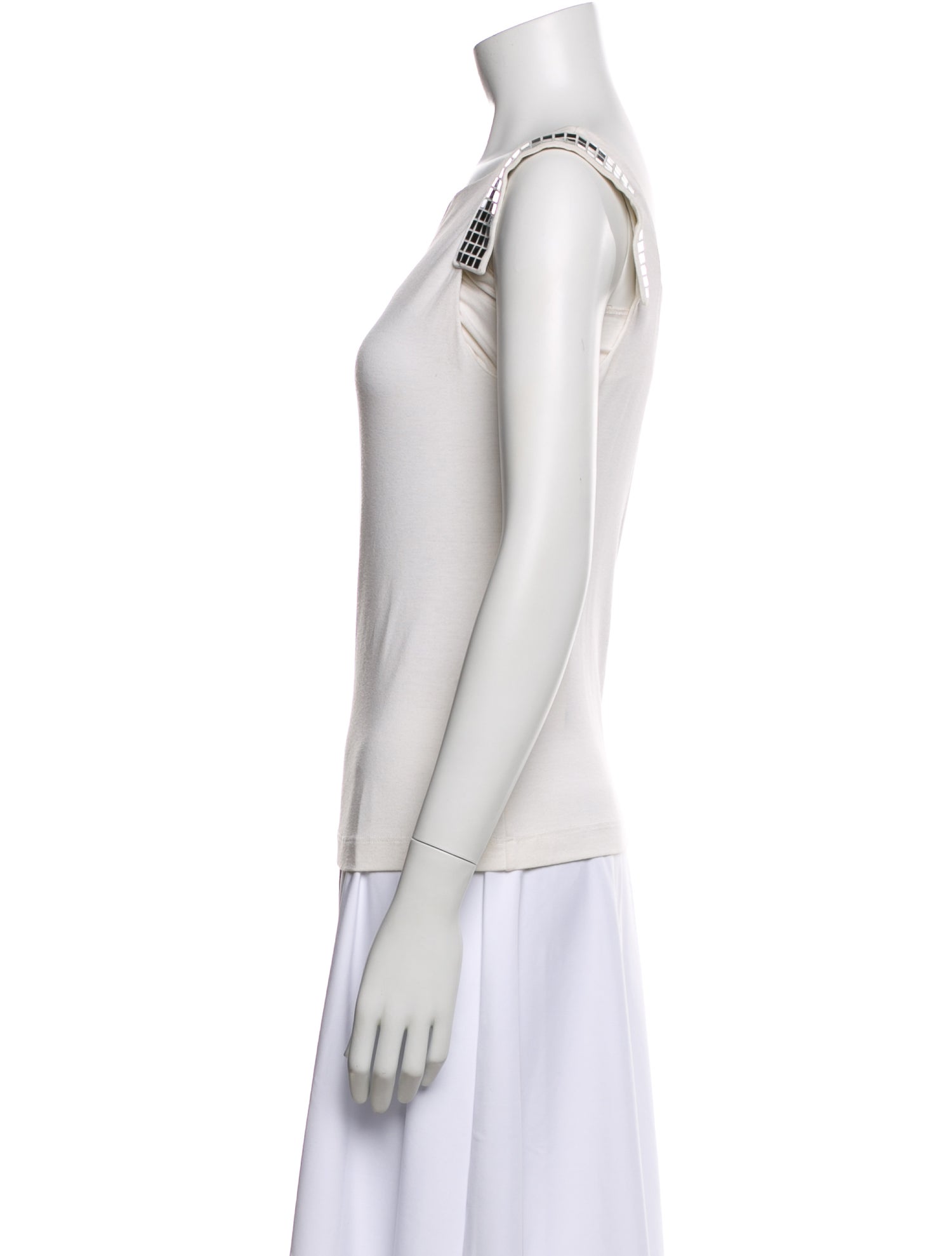 Versus Versace Square Neckline Sleeveless Top