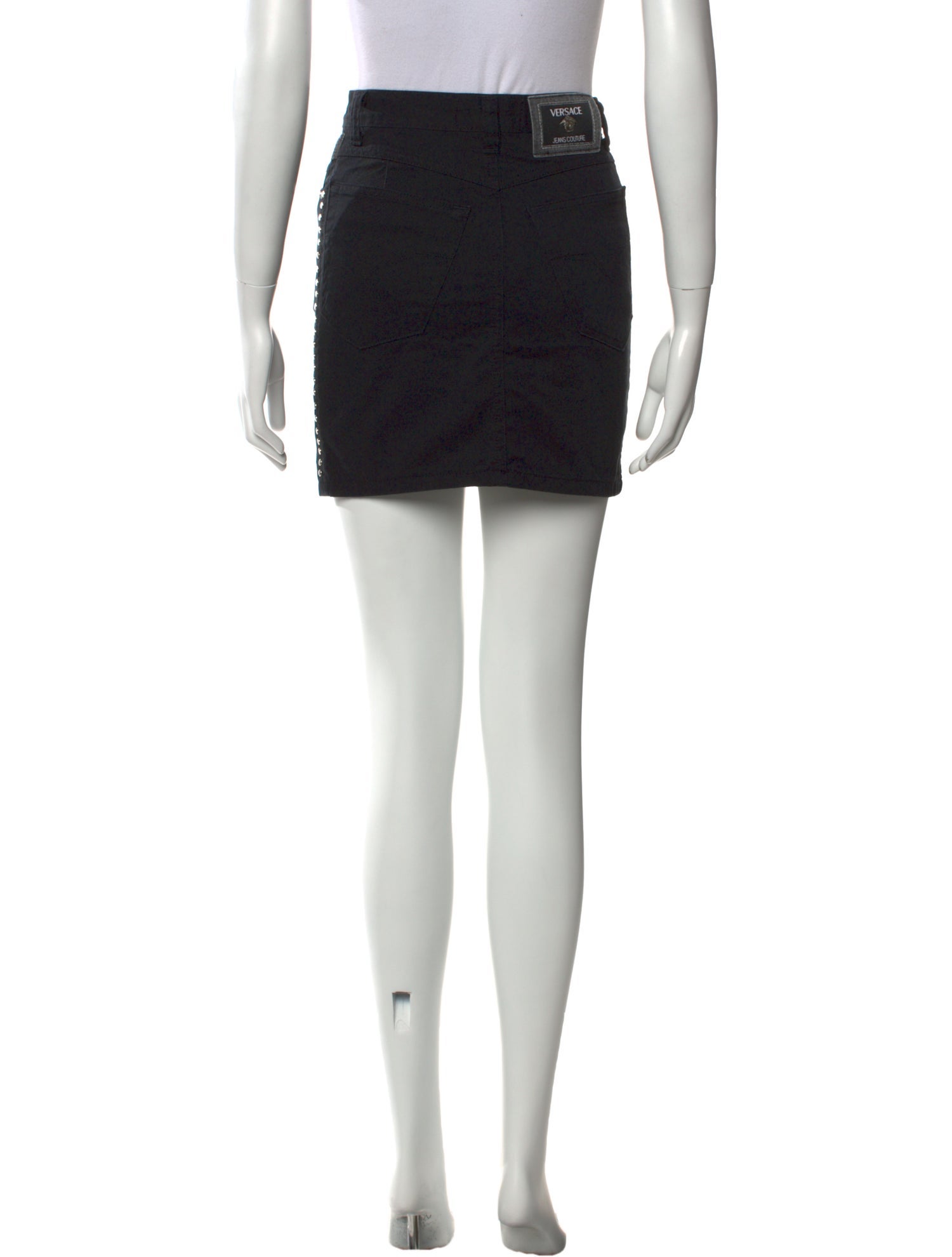 スカート VERSACE JEANS COUTURE Woman Skirt Black 76HAE810NS401 G89 Skirt G89 Versace Jeans Couture - Le Follie Shop