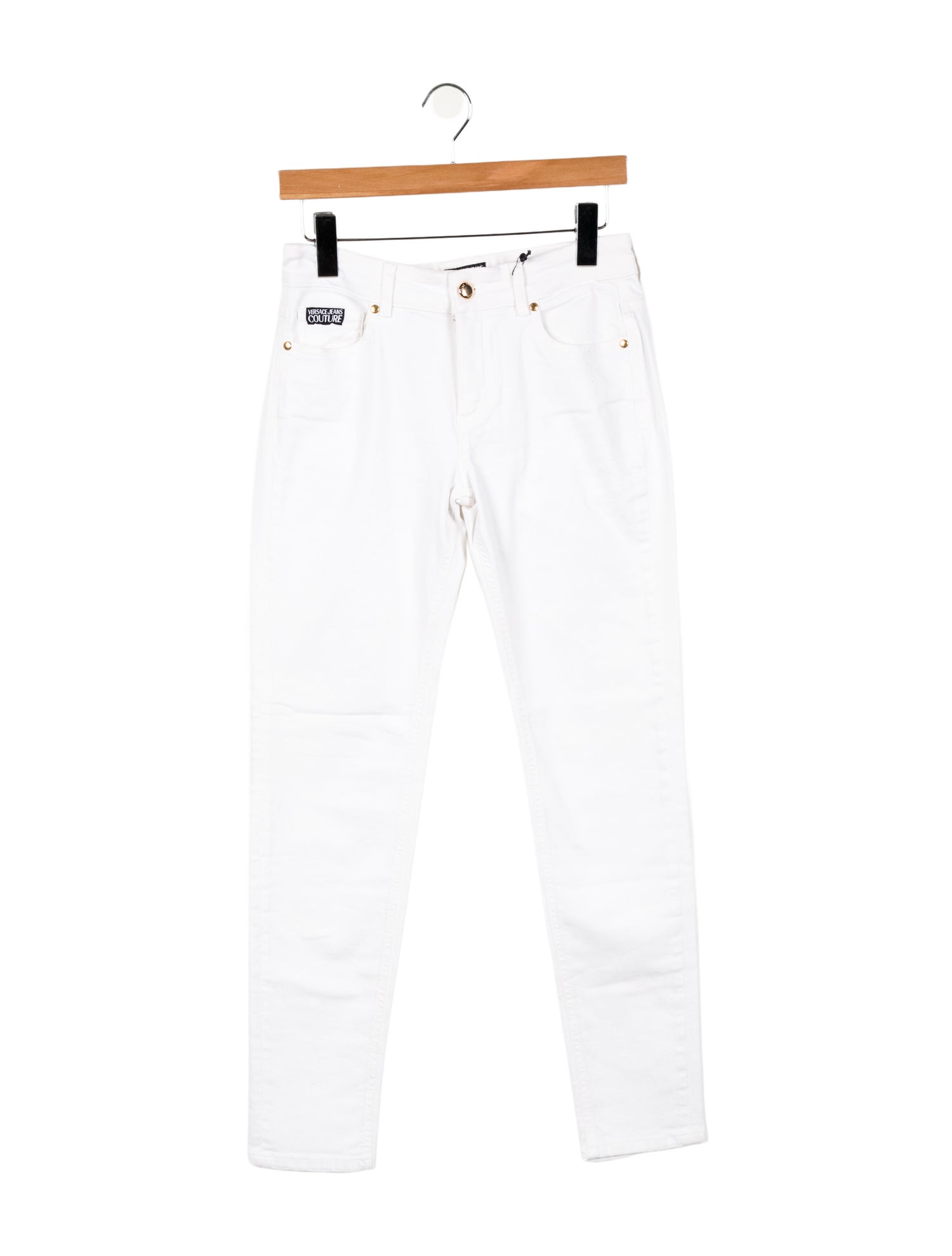 Versace Jeans Couture Mid-Rise Straight Leg Jeans