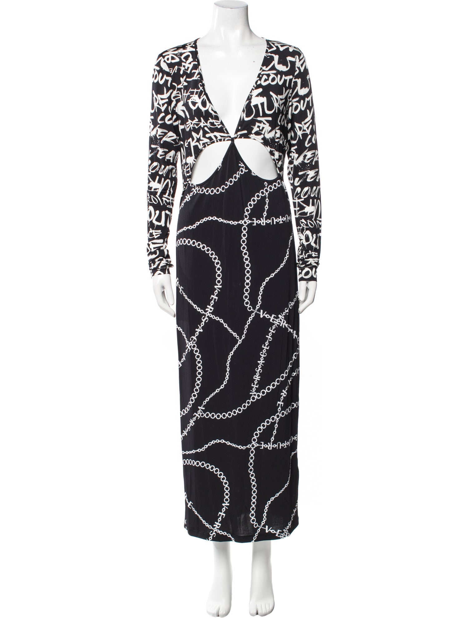 Versace Jeans Couture Printed Long Dress