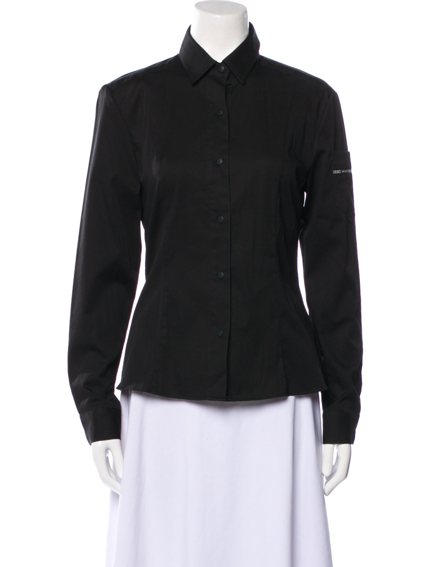 Versace Jeans Couture Long Sleeve Button-Up Top