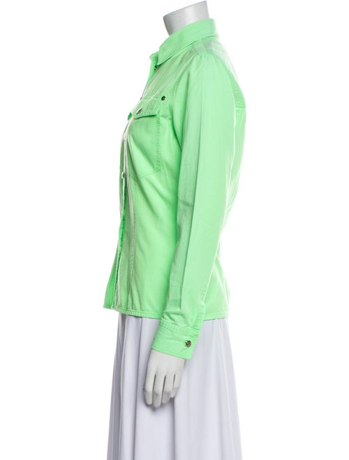 Versace Jeans Couture Long Sleeve Button-Up Top