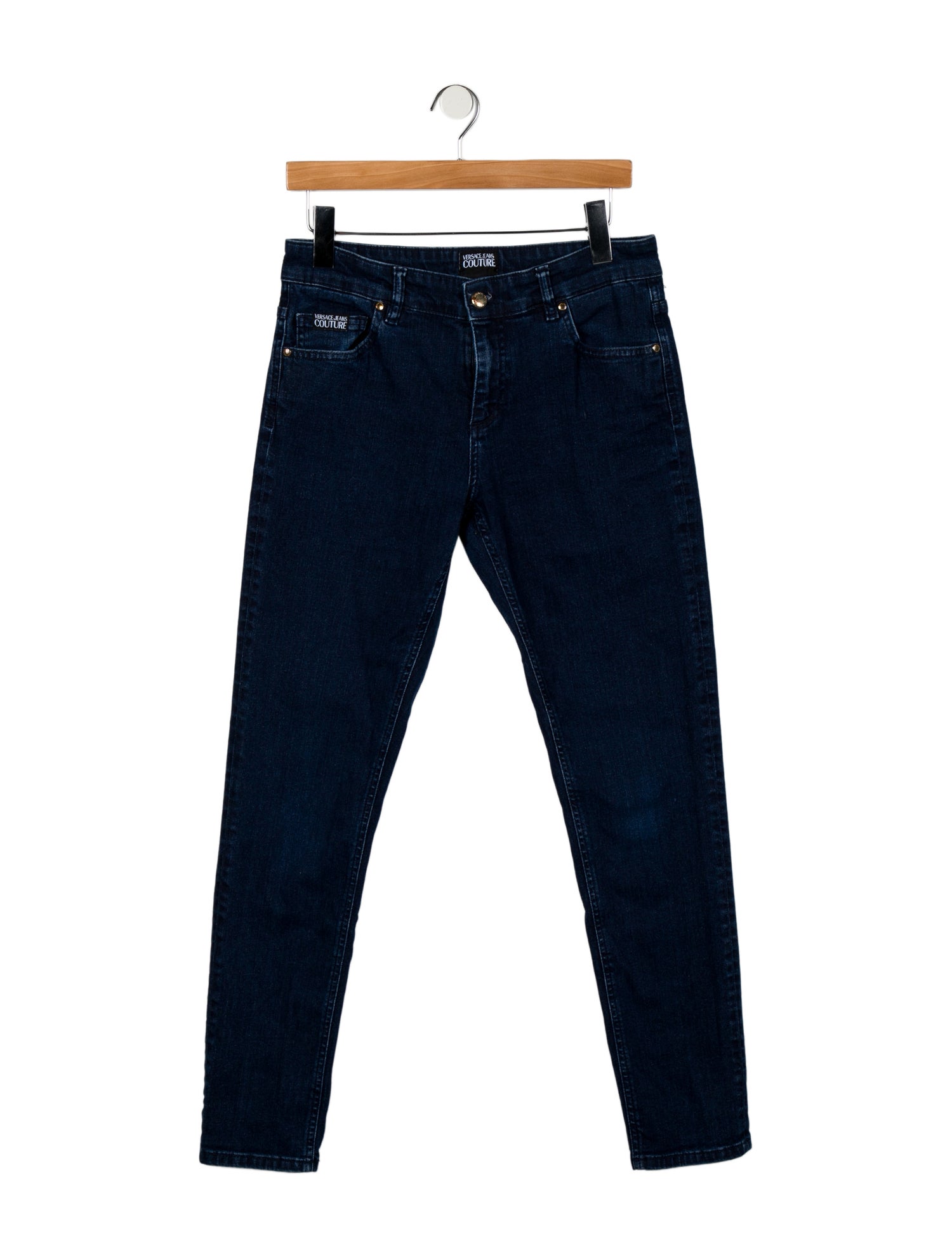 Versace Jeans Couture Mid-Rise Straight Leg Jeans