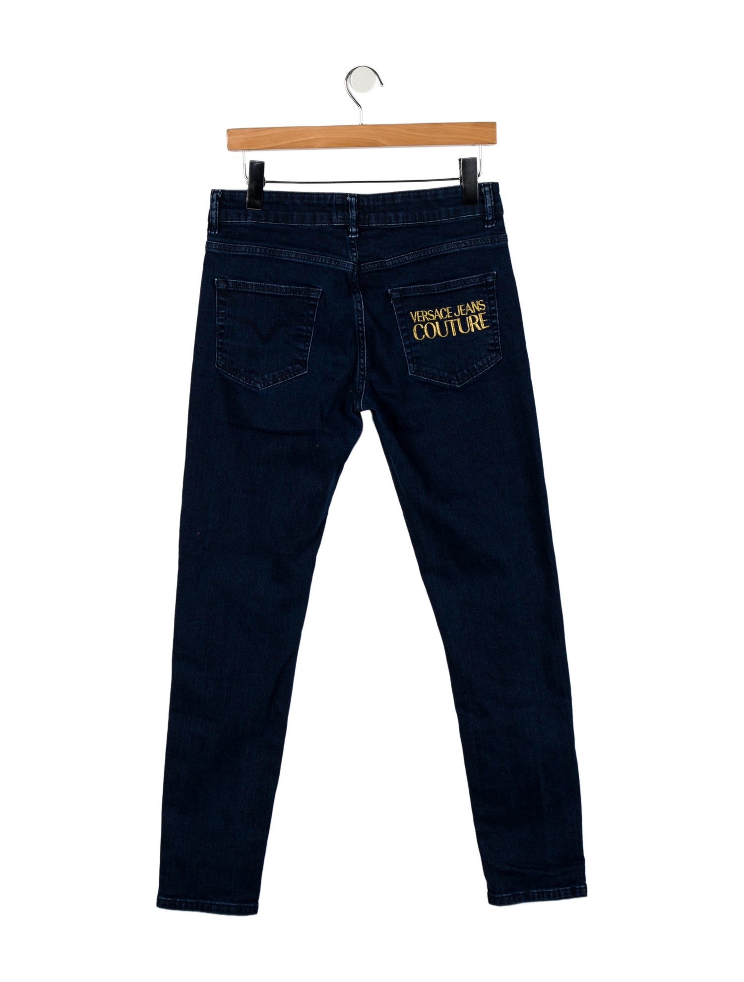 Versace Jeans Couture Mid-Rise Straight Leg Jeans