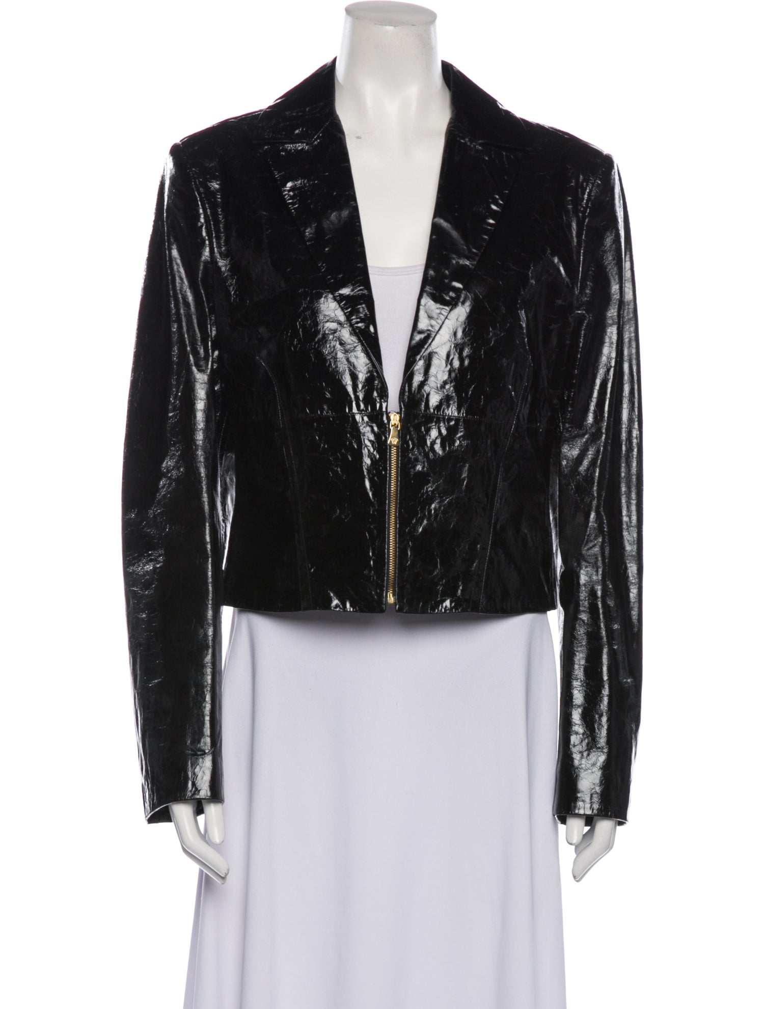 Versace Jeans Couture Vintage Leather Evening Jacket