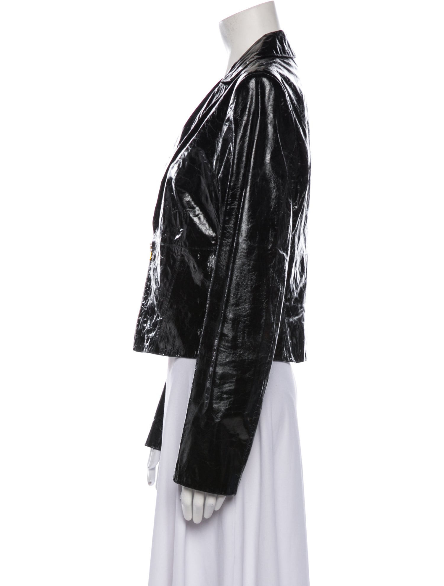 Versace Jeans Couture Vintage Leather Evening Jacket