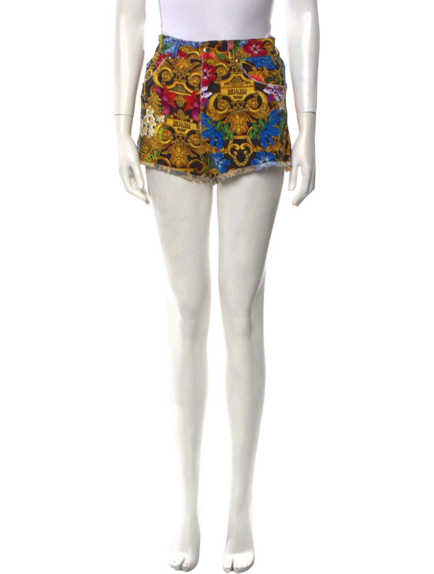 Versace Jeans Couture Printed Mini Shorts