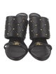 Versace Jeans Couture Leather Studded Accents Slides