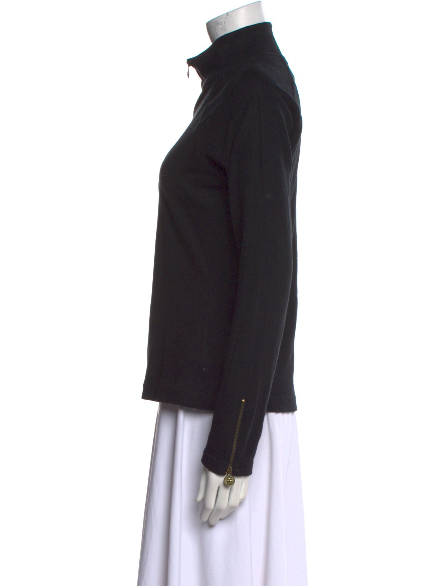 Versace Jeans Couture Mock Neck Long Sleeve Sweatshirt