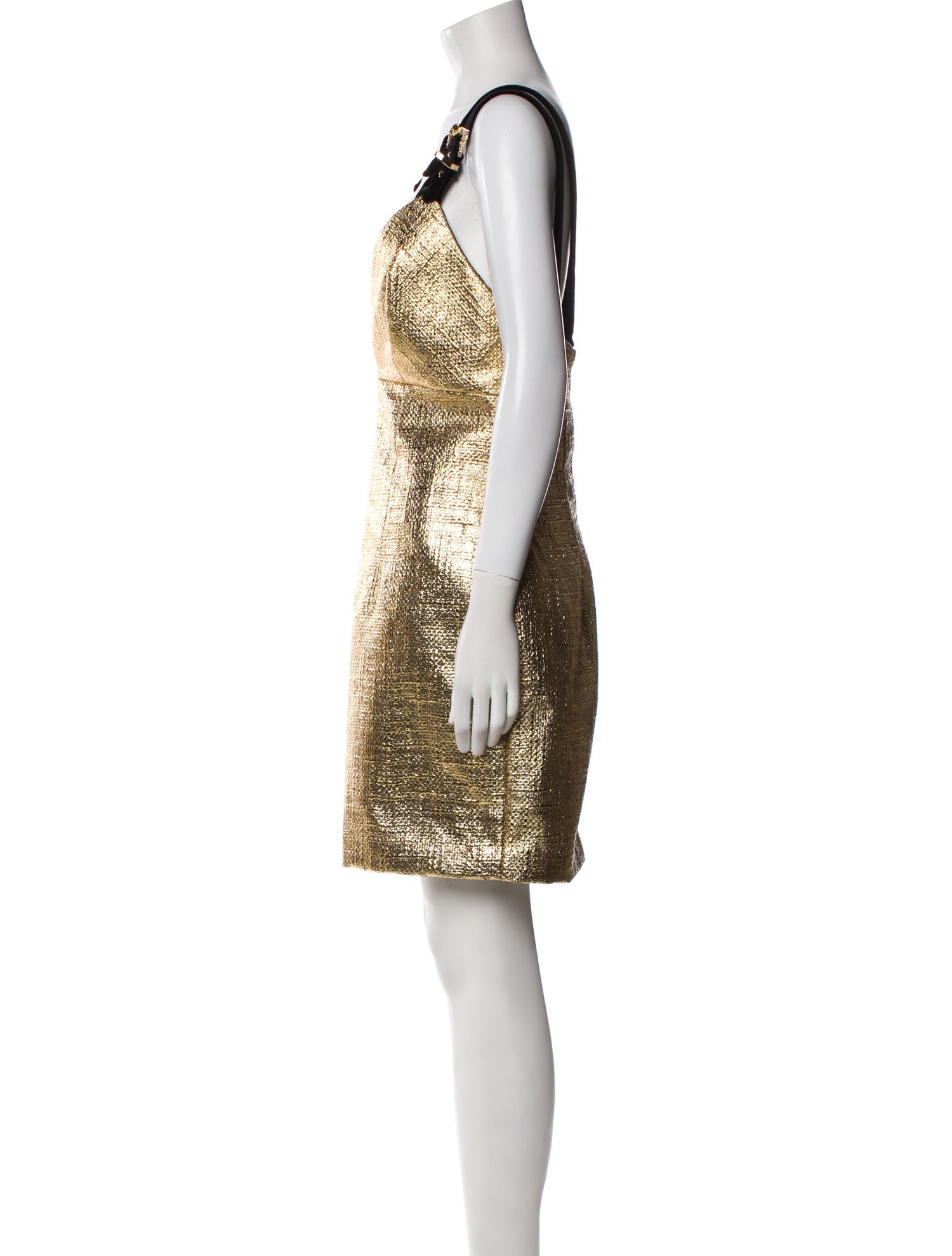 Versace Jeans Couture Plunge Neckline Mini Dress